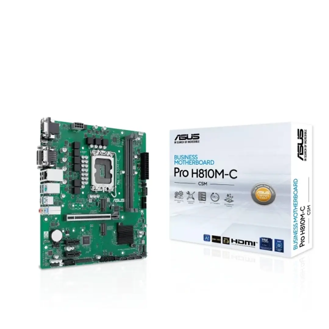 Asus Pro H810M-C CSM Placa Base  2x DDR5, M.2, PCIe 4.0, Sata III, MicroATX 1
