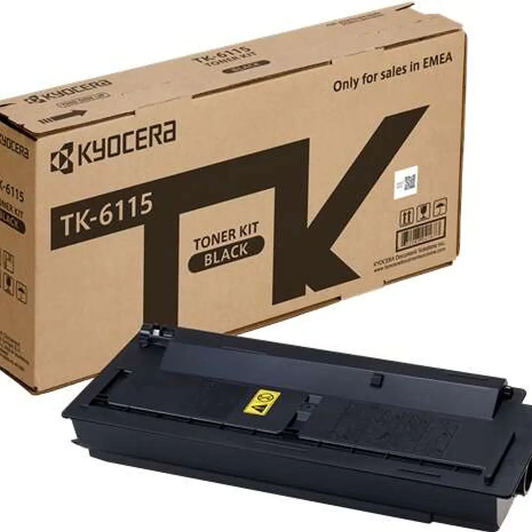 Kyocera TK6115 Negro Cartucho de Toner Original - 1T02P10NL0 1