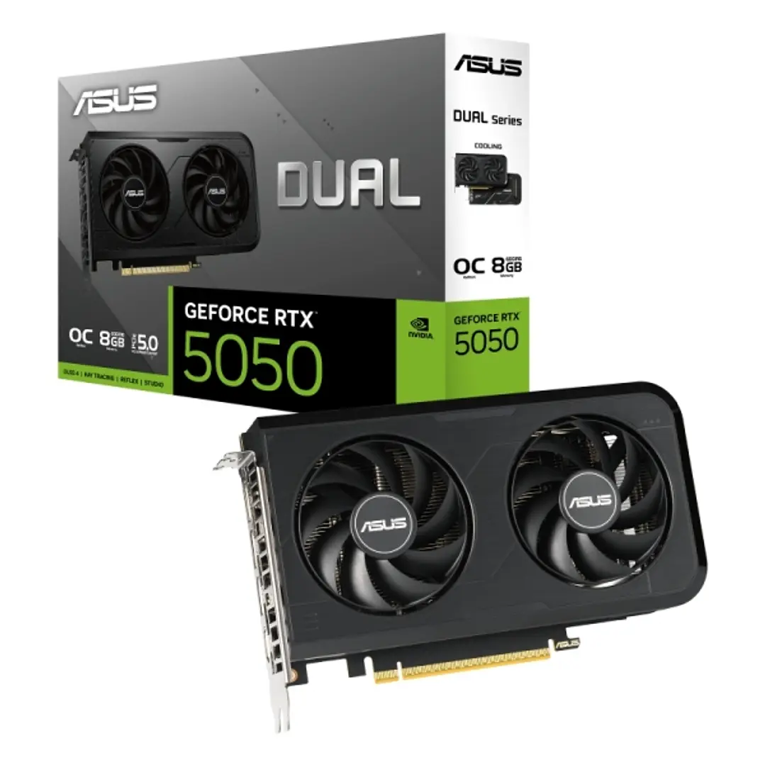 Asus GeForce DUAL RTX 5050 OC Edition Tarjeta Grafica 8GB GDDR6 1