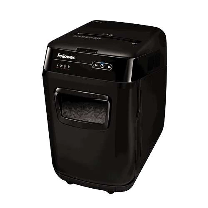 Fellowes AutoMax 200C Destructora de Papel Automatica Corte en Particulas P-4 - Autoalimentacion 200 Hojas, Manual 10 Hojas - Capacidad de la Papelera 1