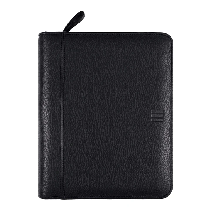 Finocam Open Piel Andrea Agenda Organizador - Anual 2026 - Cierre de Cremallera - Formato 1000 - 224x45x270mm - 1 Dia por Pagina - Color Negro 1