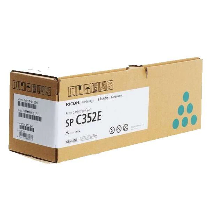 Ricoh SP C352E Cyan Cartucho de Toner Original - 407384/408216/SP C352E 1