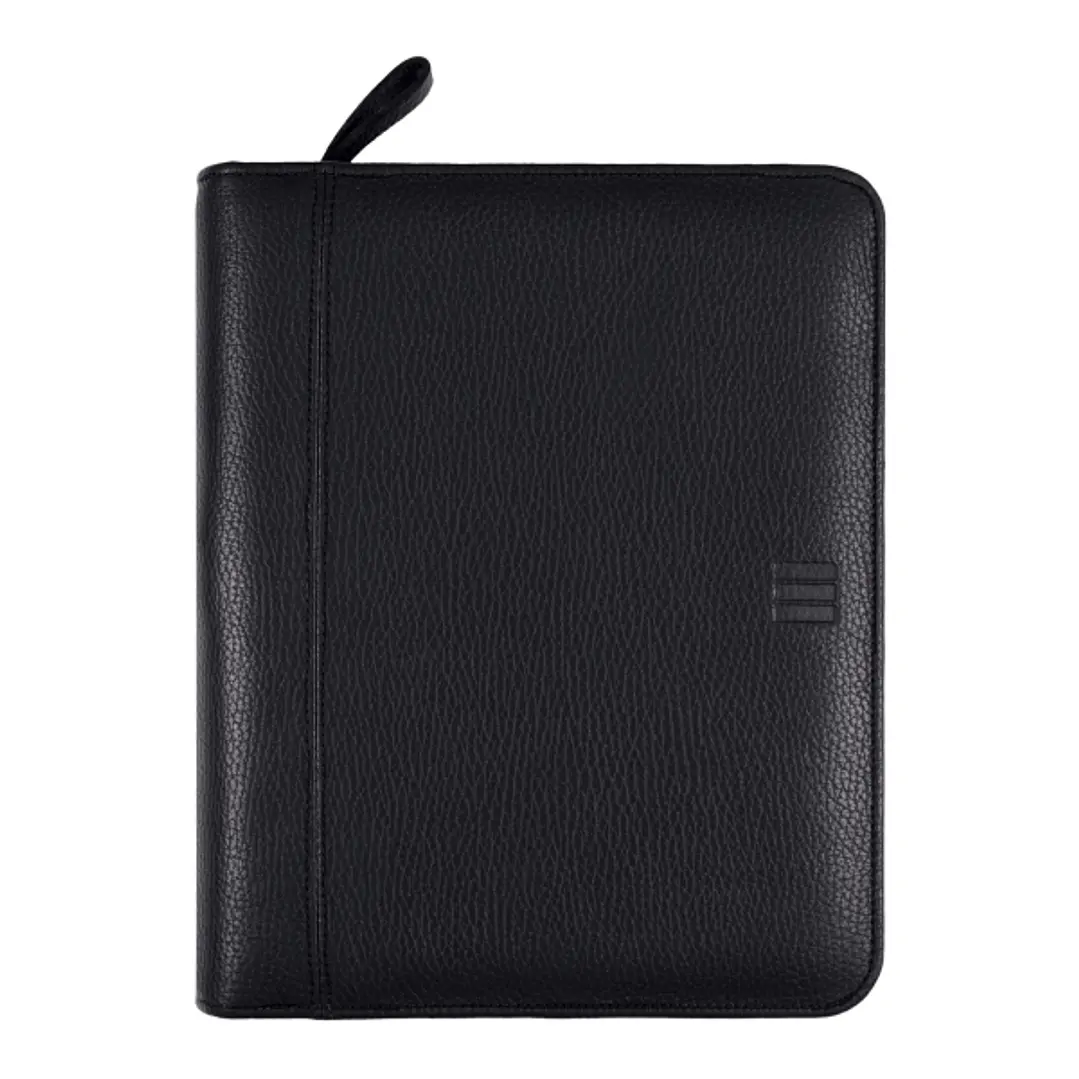 Finocam Open Piel Andrea Agenda Organizador en Catalan - Anual 2026 - Cierre de Cremallera - Formato 1000 - 224x45x270mm - Semana Vista en Vertical -  1