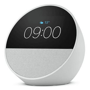 Amazon Echo Spot Altavoz y Despertador Inteligente - Sonido Potente e Intenso - Alexa - Color Blanco
