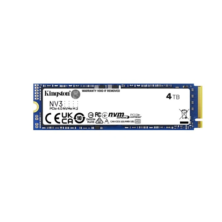 Kingston NV3 Disco Duro Solido SSD M2 2280 4TB PCIe 4.0 NVMe 3D NAND 1