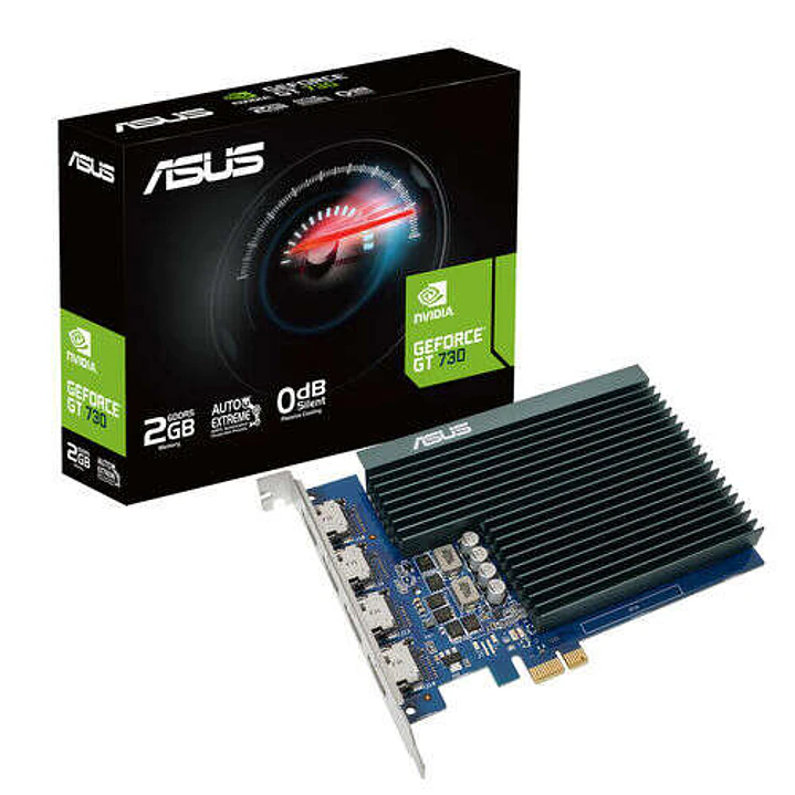 Asus GeForce GT 730 Tarjeta Grafica 2GB GDDR5 NVIDIA - PCIe 2.0, HDMI 1