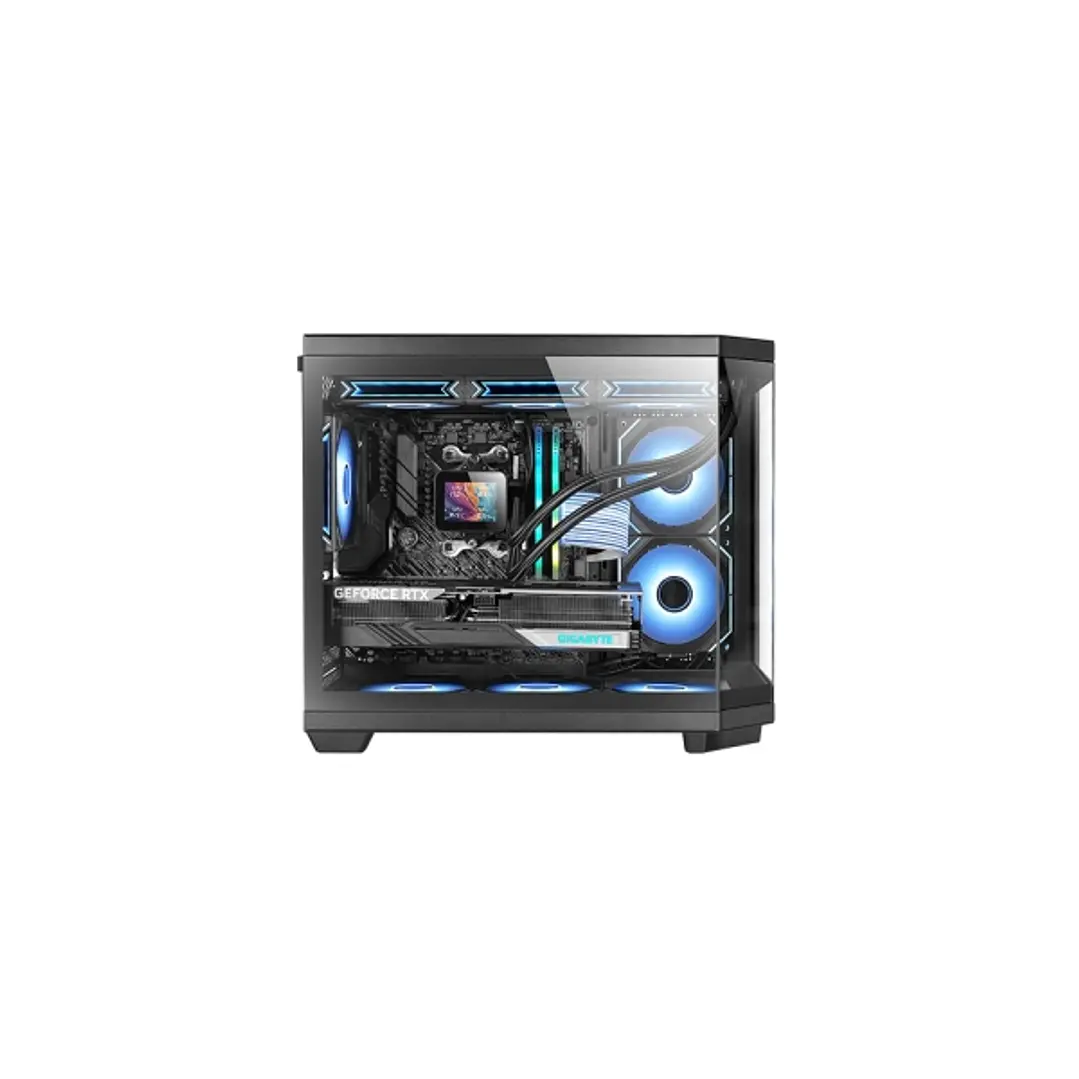 Mars Gaming MC-3TCOREM Minitorre Ultracompacta - Soporte MicroATX/Mini-ITX - Triple Cristal Templado - Doble Camara - 5 Ranuras de Expansion - 435x287 1