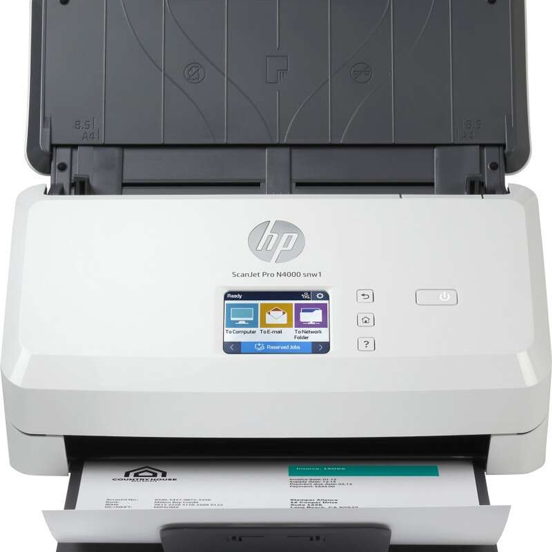 HP ScanJet Pro 4000 snw1 Escaner Documental WiFi - Hasta 40ppm - Alimentador Automatico - Doble Cara 1
