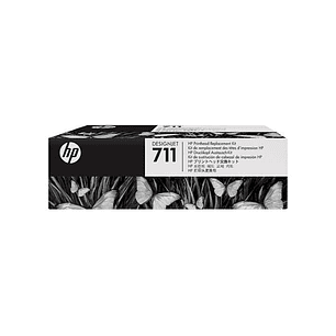 HP 711 Cabezal de Impresion Original + Pack de 4 Cartuchos de Tinta - C1Q10A