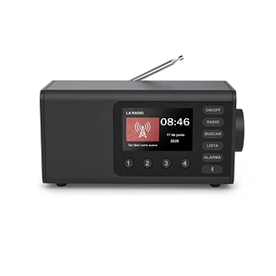 Hama Dr1001 Radio Digital - Potencia 5W - Bluetooth - Jack 3.5mm - USB-C - Reloj - Pantalla 4.3