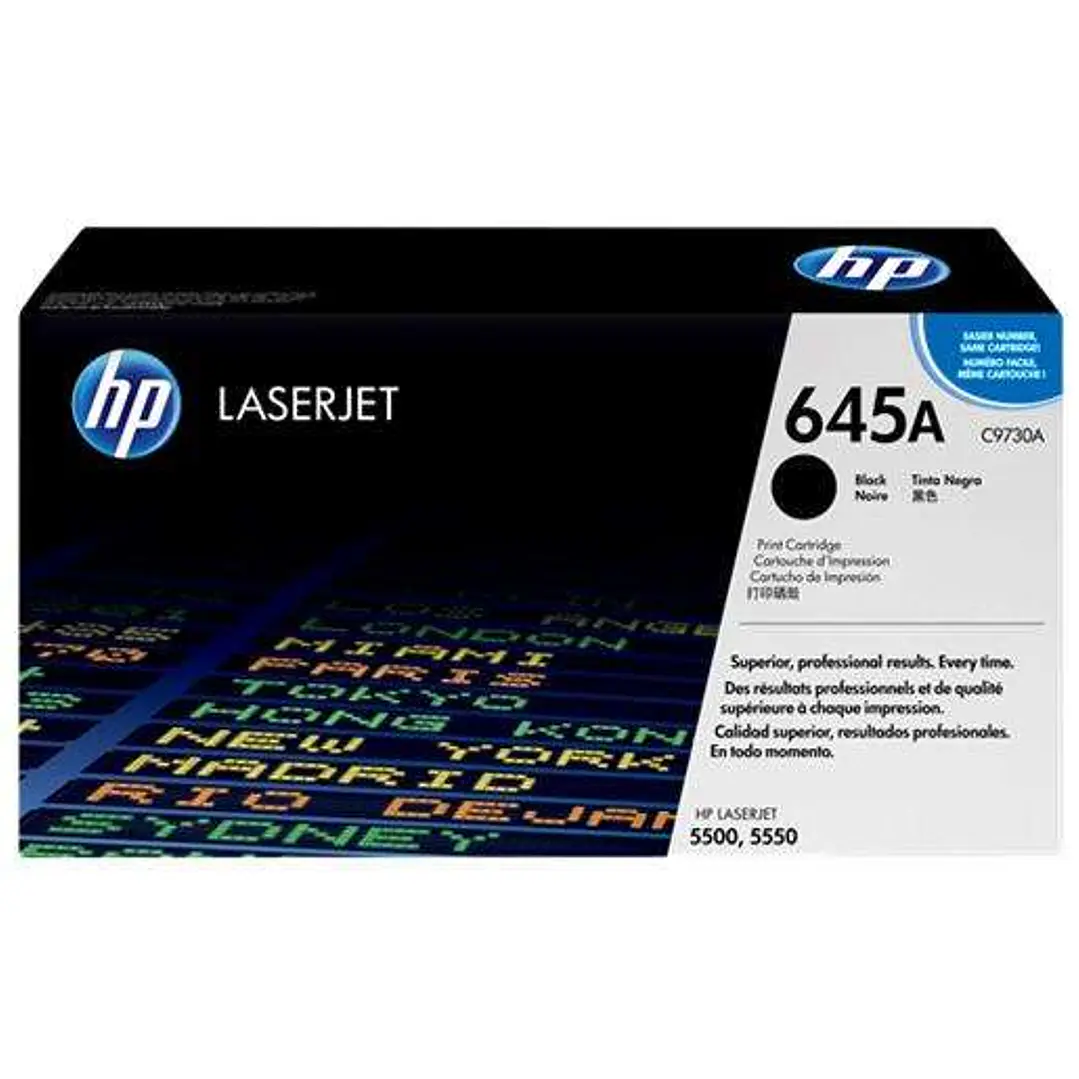 HP C9730A Negro Cartucho de Toner Original - 645A 1