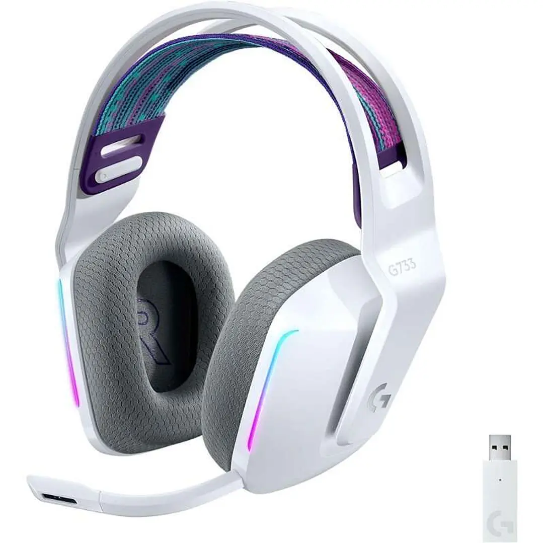 Logitech G733 Auriculares Gaming Inalambricos DTS 7.1 con Microfono - Tecnologia Lightspeed - Iluminacion RGB - Autonomia hasta 29h - Microfono Extrai 1