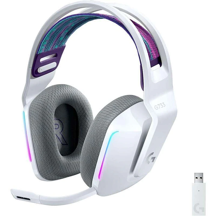 Logitech G733 Auriculares Gaming Inalambricos DTS 7.1 con Microfono - Tecnologia Lightspeed - Iluminacion RGB - Autonomia hasta 29h - Microfono Extrai 1