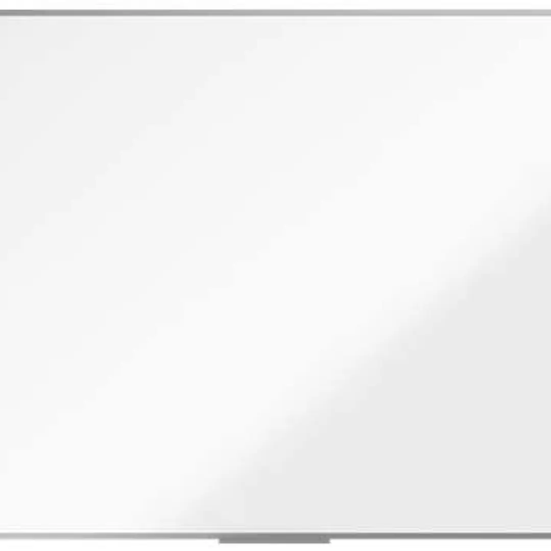 Nobo Essence Pizarra Magnetica de Acero 1500x1200mm - Marco de Aluminio Anodizado - Bandeja para Rotuladores - Color Blanco 1