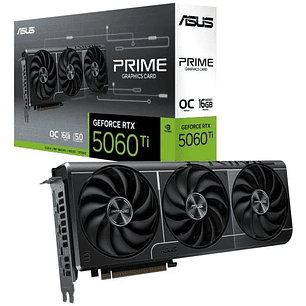 Asus GeForce PRIME RTX 5060 TI OC Edition Tarjeta Grafica 16GB GDDR7 Reflex 2 RTX AI DLSS4