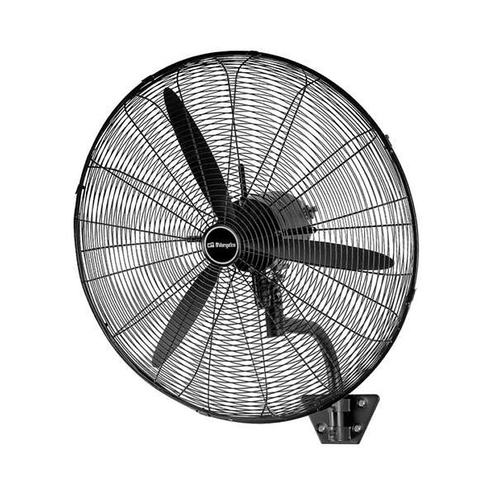 Orbegozo WF 0168 Ventilador Industrial de Pared Potente y Oscilante - 150W de Potencia - 3 Velocidades - Cabezal Multiorientable - Aspas de 65cm 1