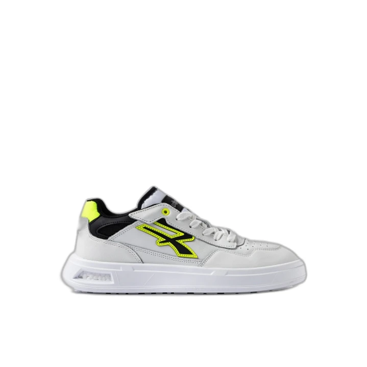 Upower Harlow Calzado de Seguridad Bajo - Talla 35 - Proteccion OB SR, Peso Ligero - Color Blanco/Amarillo 1