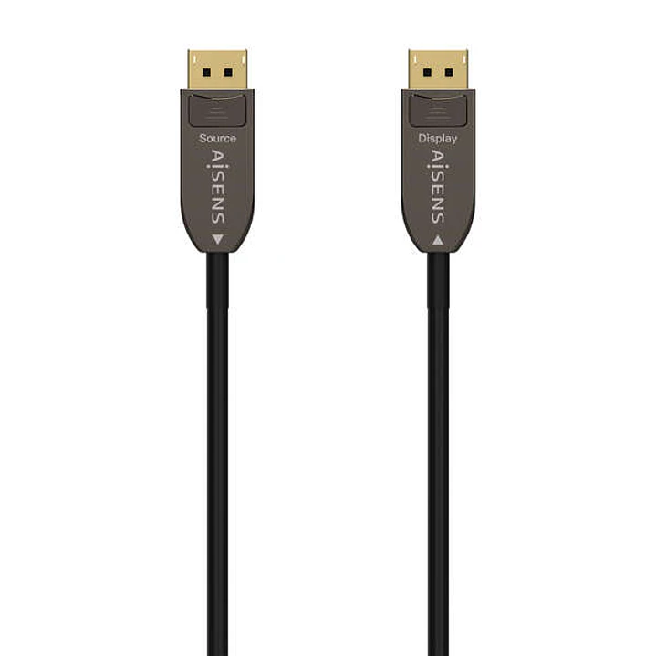 Aisens Cable DisplayPort AOC V1.4 8K@60HZ 4K@120Hz 4:4:4 32.4GBPS - DP/M-DP/M - 15M - Color Negro 1