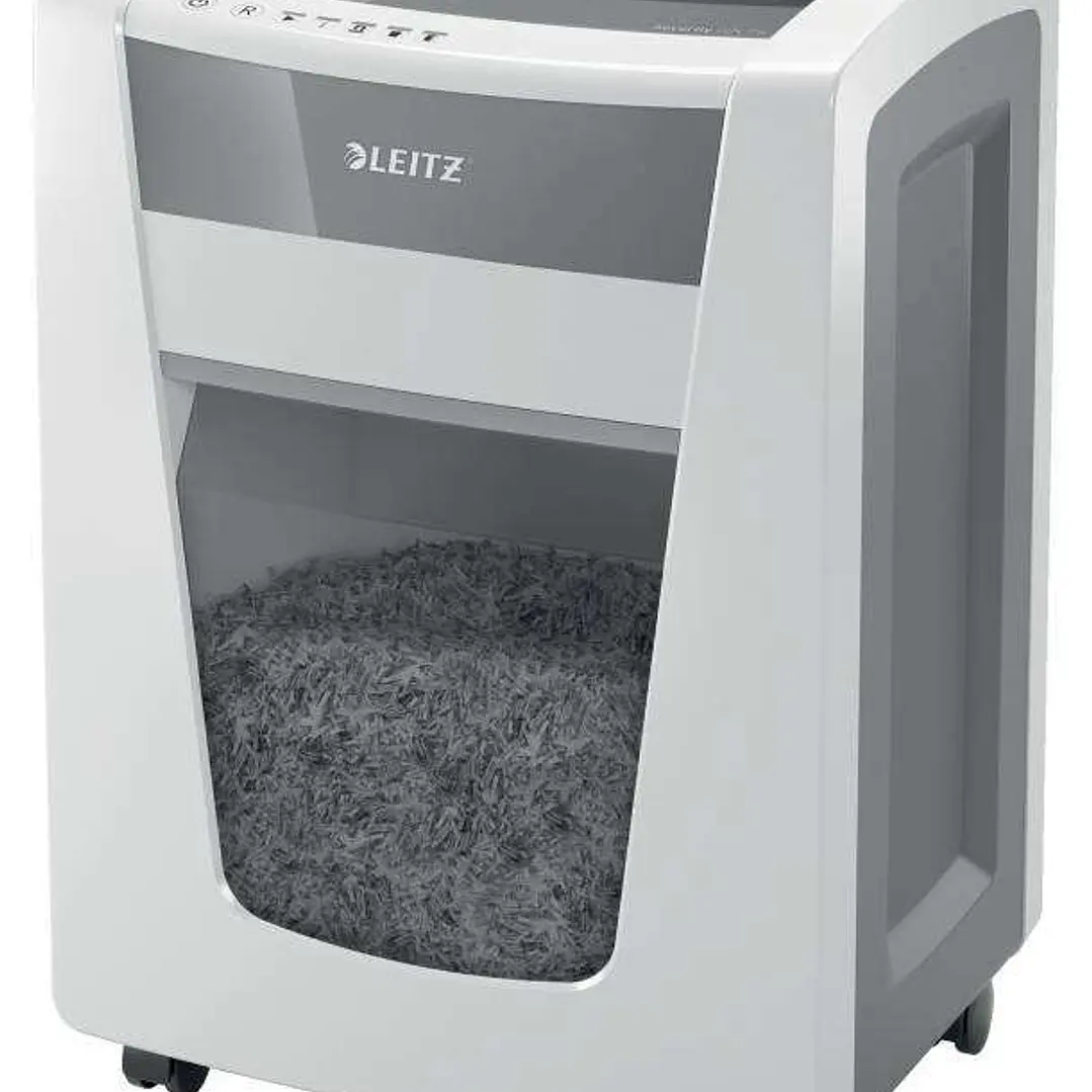 Leitz IQ Office PRO P6+ Destructora de Papel Manual  Micro Corte P-6 - Destruye 5 Hojas - Funcionamiento Ininterrumpido de 240m - Color Blanco 1