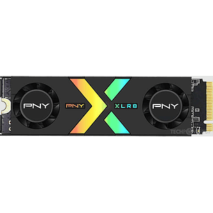 PNY CS3150 Disco Duro Solido SSD M2 2TB NVMe PCIe Gen5 x4 con Disipador Termico -  Iluminacion RGB - Color Negro