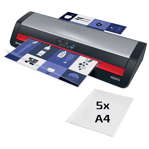 GBC 480HS Office A3 Plastificadora - Calentamiento en 1 Minuto - Desde Documentos de Identidad hasta Documentos A3 - Compatible con Bolsas de 75 a 175