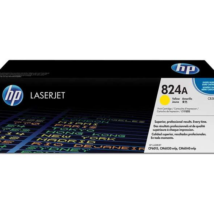 HP CB382A Amarillo Cartucho de Toner Original - 824A 1