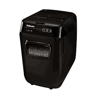 Fellowes AutoMax 200M Destructora de Papel Automatica Microcorte P-5 - Autoalimentacion 200 Hojas, Manual 10 Hojas - Capacidad de la Papelera 32L - Co