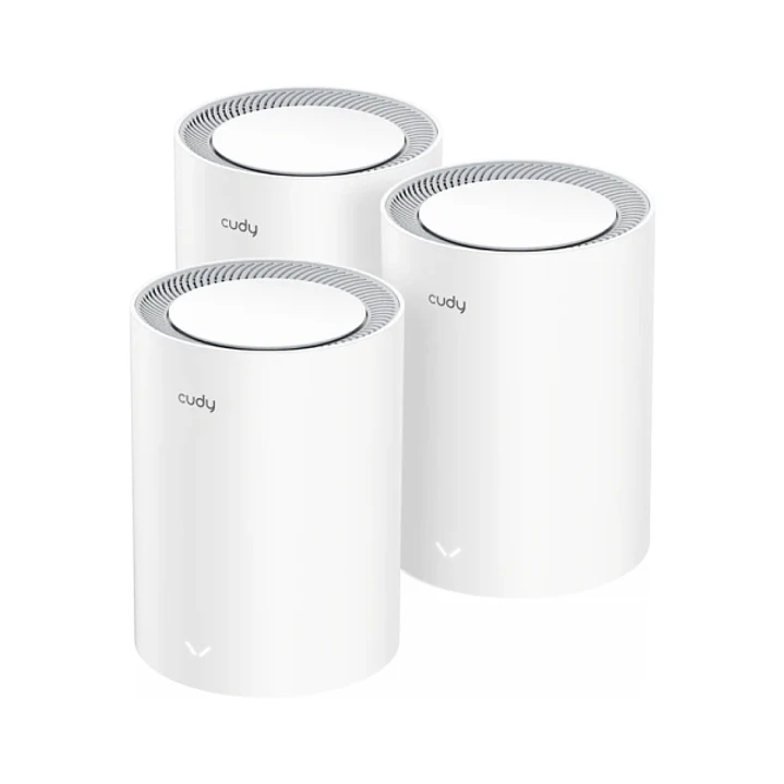 Cudy Pack de 3 Sistemas WiFi Mesh 7 Gigabit Dual Band BE3600 - Velocidad hasta 1000Mbps - 3 Puertos - Antenas Internas - Color Blanco 1