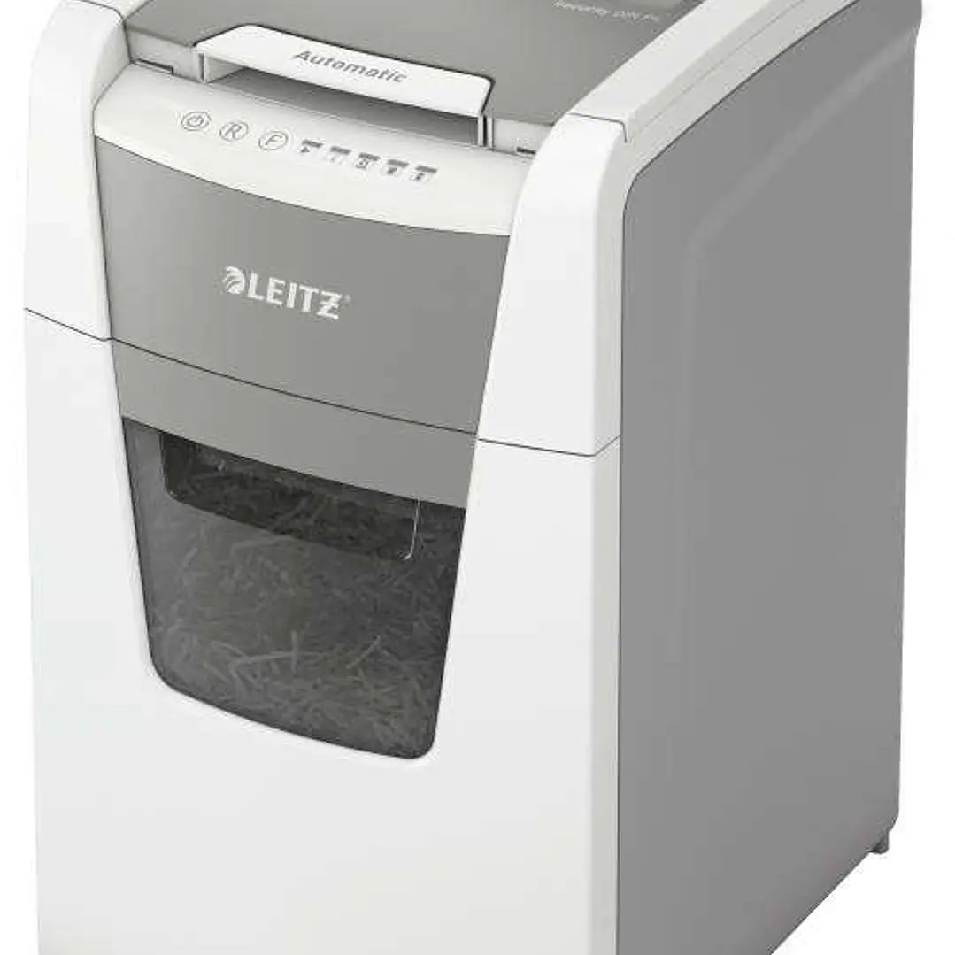 Leitz IQ 150 Autofeed P4 Destructora Automatica de Papel Corte en Particulas P-4 - Autoalimentacion 150 Hojas, Manual 8 Hojas - Papelera de 44L - Colo 1
