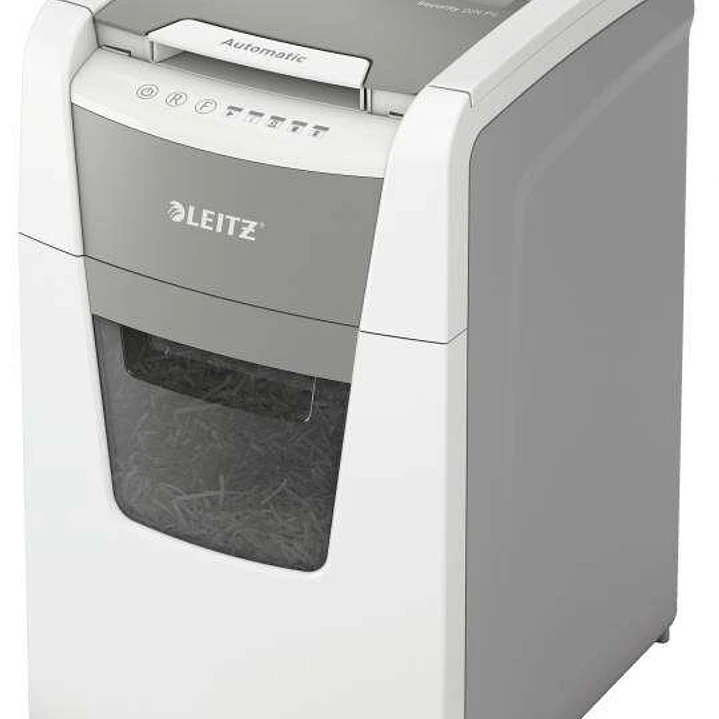 Leitz IQ 150 Autofeed P4 Destructora Automatica de Papel Corte en Particulas P-4 - Autoalimentacion 150 Hojas, Manual 8 Hojas - Papelera de 44L - Colo 1