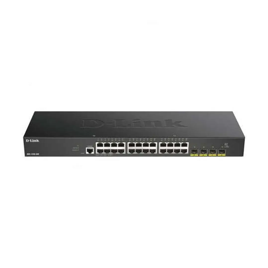 D-Link Switch Semiestionable 24 Puertos Gigabit + 4 Puertos 10G SFP+ 1