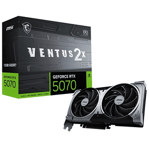 MSI GeForce RTX 5070 Ventus 2X OC Tarjeta Grafica 12GB GDDR7 Reflex 2 RTX AI DLSS4