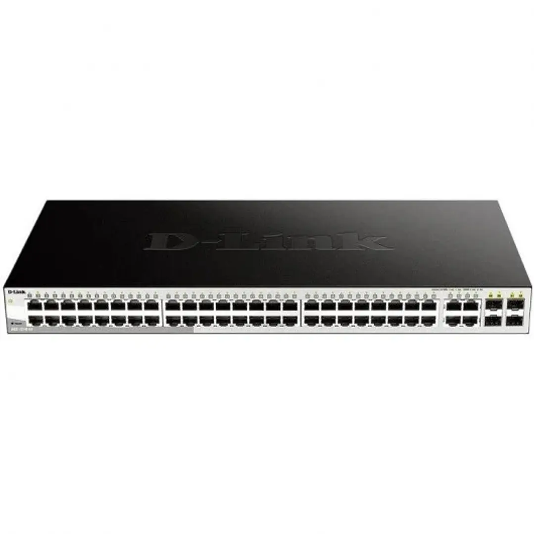 D-Link Switch Smart Gestionado 48 Puertos Gigabit 10/100/1000 Mbps + 4 Puertos Combo 1000BASE 1