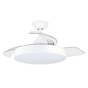 Orbegozo CP 119105 Ventilador de Techo Elegance - Potente Motor DC - Aspas Retractiles - Luz LED con 3 Temperaturas - Mando a Distancia - Sistema de V