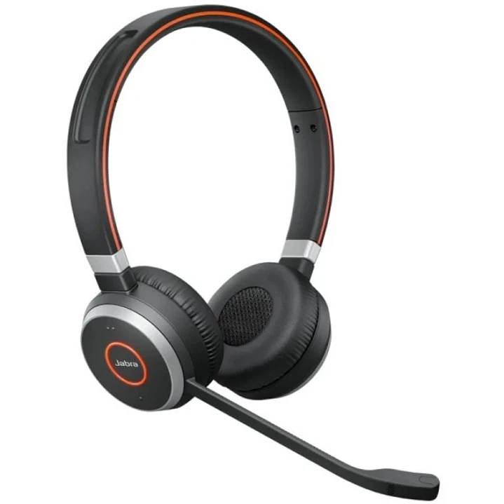 Jabra Evolve 65 SE UC Stereo Auriculares con Microfono Bluetooth - Cancelacion de Ruido - Autonomia hasta 12h - Diadema Ajustable - Controles en Auric 1