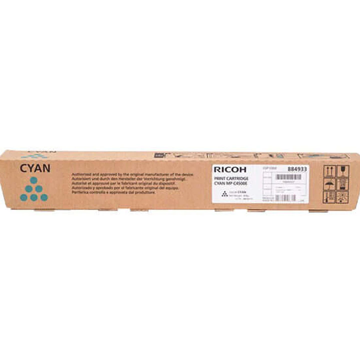 Ricoh Aficio MP-C3500/MP-C4500 Cyan Cartucho de Toner Original - 884933/888611/842037 1