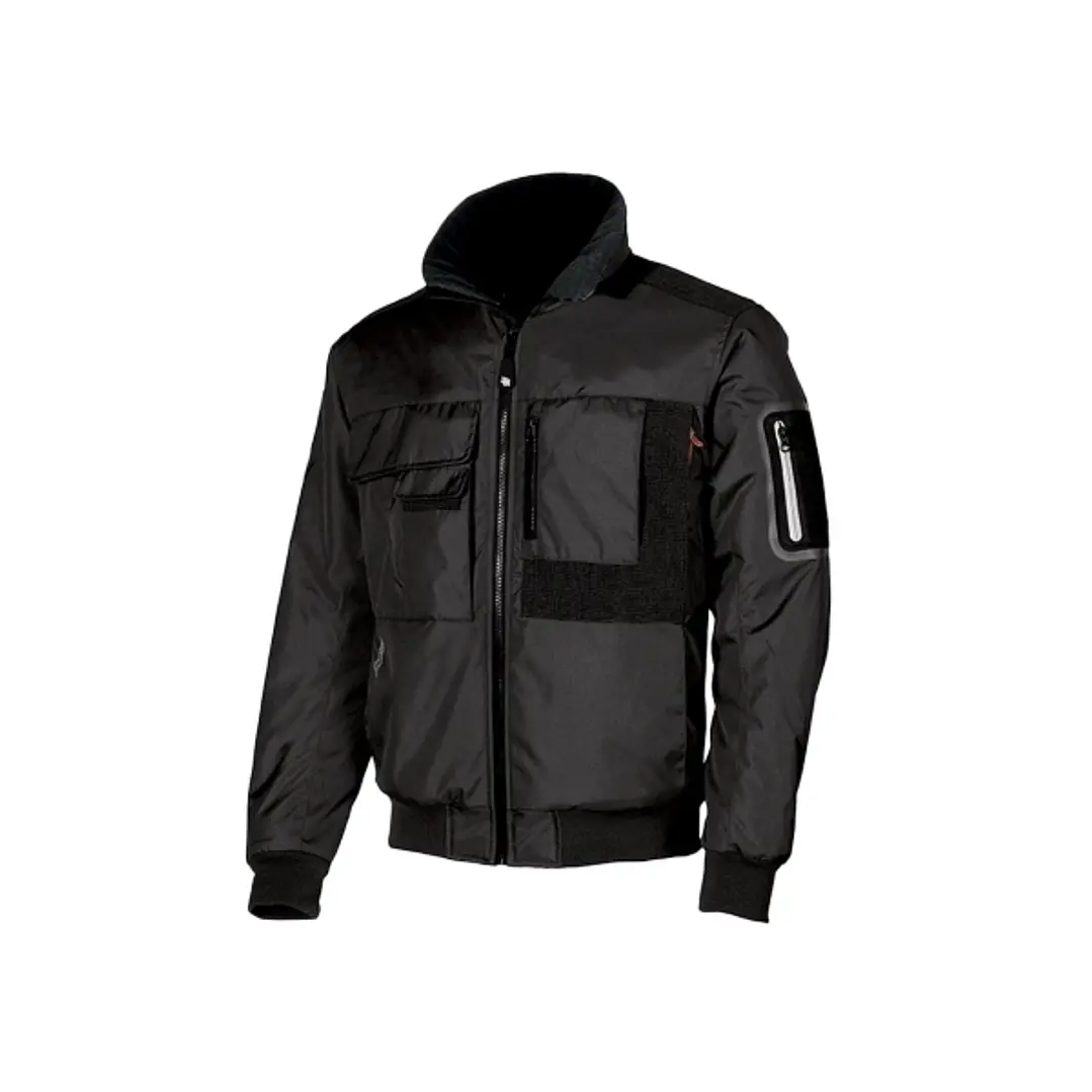 Upower Mate Bomber de Trabajo con Mangas Desmontables - Talla XS - Impermeable, Interior de Microfibra, Bolsillos con Tecnologia Avanzada, Refuerzos A 1