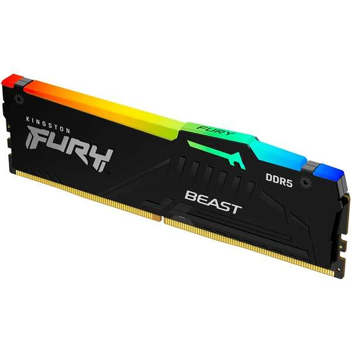 Kingston Fury Beast RGB Expo Memoria RAM DDR5 6400MT/s 16GB 1.4V CL32 DIMM 1