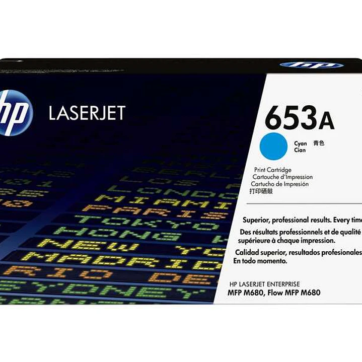 HP CF321A Cyan Cartucho de Toner Original - 653A 1