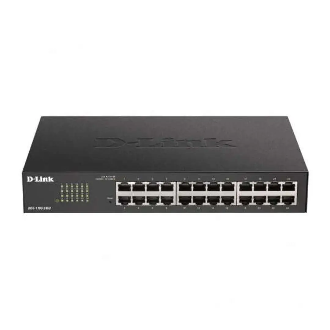 D-Link Switch Semigestionable 24 Puertos Gigabit 10/100/1000 Mbps 1