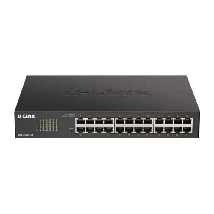D-Link Switch Semigestionable 24 Puertos Gigabit 10/100/1000 Mbps 1
