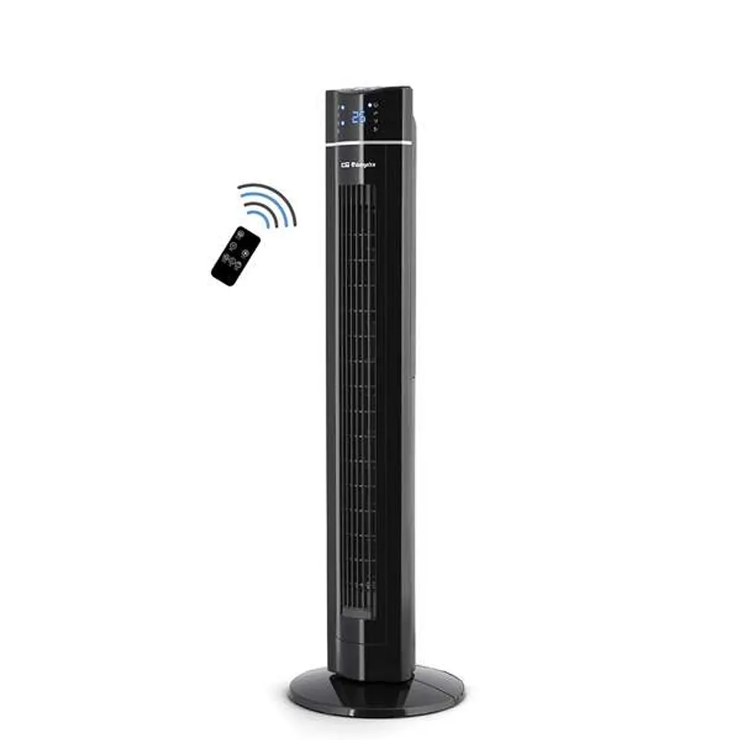 Orbegozo TWM 1009 Ventilador de Torre Ionico - Potente y Tecnologico - Pantalla LED - Mando a Distancia - Temporizador y Bandeja para Esencias 1
