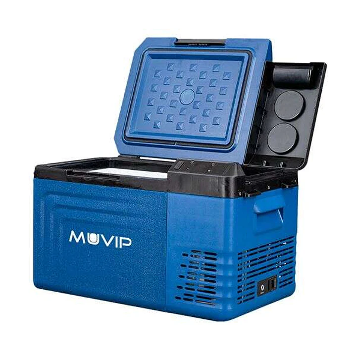 Muvip Nevera Compresor Portatil Blue 19 Litros - Temperatura entre -20º/+20º - Asas de transporte - Compresor silencioso - Color Azul 1