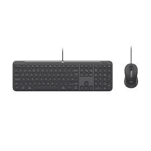 Logitech Signature Slim MK620 Combo Pack Teclado + Raton USB - Reposamanos - Raton Ambidiestro 4000 DPI con SmartWheel - Teclas de Acceso Rapido e IA 