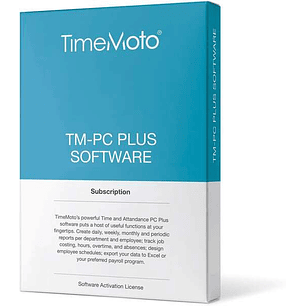 Timemoto PC Software Plus - para PC - Gestion de Tiempo y Asistencia - Control de Acceso - Informes Detallados