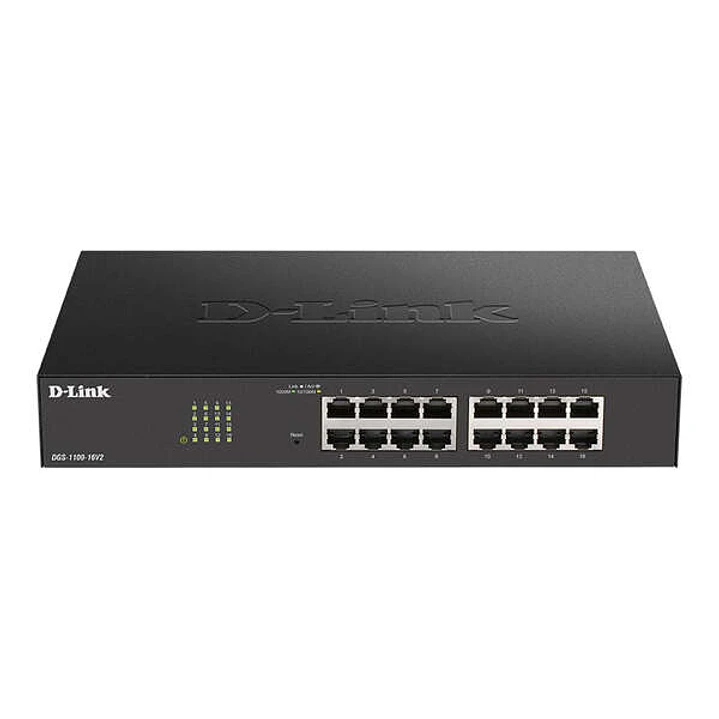 D-Link Switch Semigestionable 16 Puertos Gigabit 10/100/1000 Mbps 1