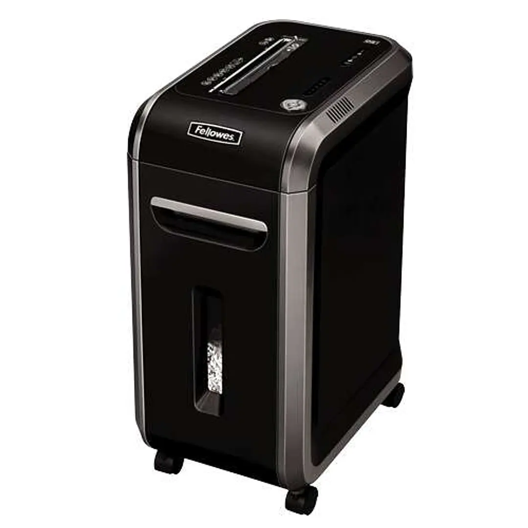 Fellowes 99Ci Destructora de Papel Manual Corte en Particulas P-4 - Destruye hasta 18 Hojas - Papelera de 34L - Color Negro 1