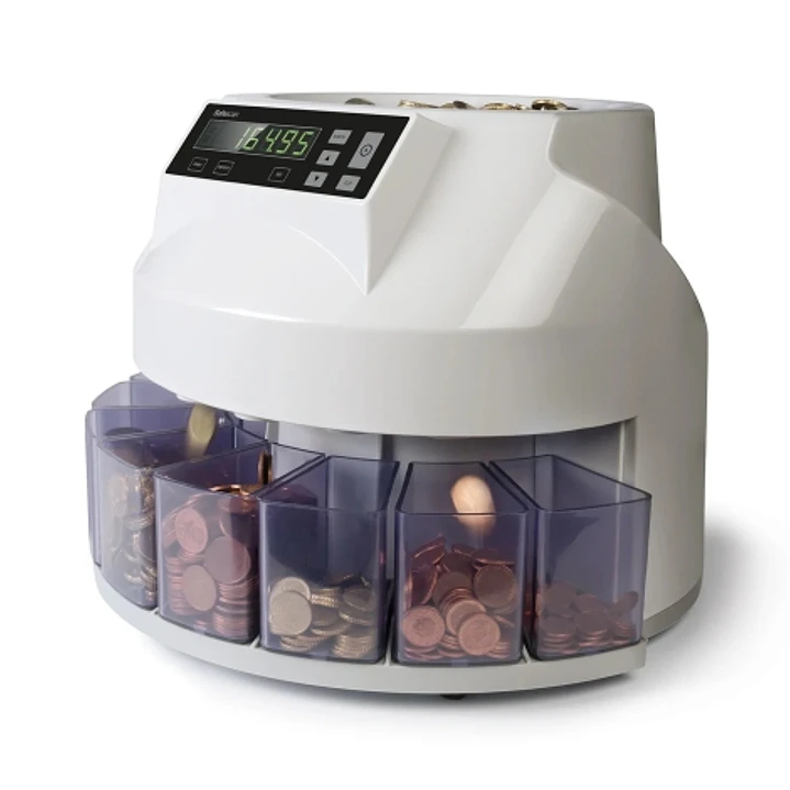 Safescan 1250 Contadora y Clasificadora de Monedas - 220 Monedas por Minuto - Capacidad hasta 500 Monedas 1