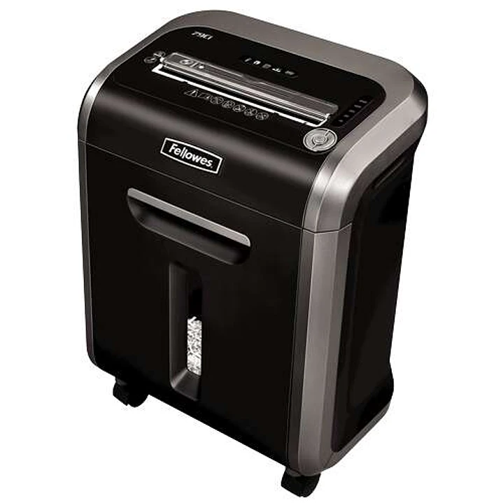 Fellowes 79Ci Destructora de Papel Manual Corte en Particulas P-4 - Destruye hasta 16 Hojas - Capacidad de la Papelera 23L - Color Negro 1
