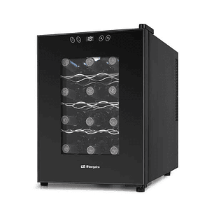 Orbegozo VT 1230 Vinoteca Compacta - Conserva y Disfruta del Vino en Casa - Capacidad para 12 Botellas - Control Electronico de Temperatura - Diseño E